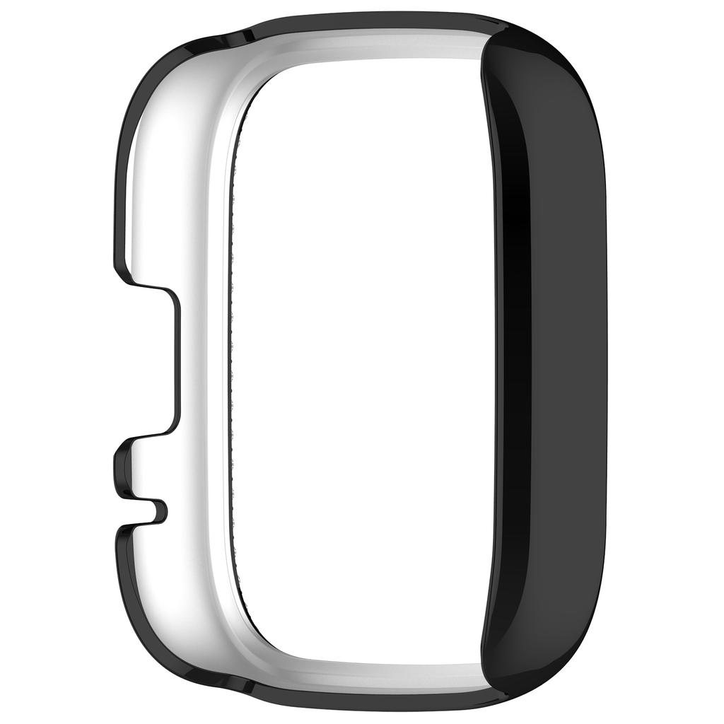 For Xiaomi Redmi Watch 3 Active/Watch 3 Lite Watch Case Rhinestone Decor Hollow Design Electroplating PC Watch Cover