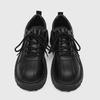 Fashion Shoes for Mens Fashion Black Business Casual Leather Shoe Big Head Derby Shoes Low Top Thick Sole Men's Shoes Zapatillas Hombre