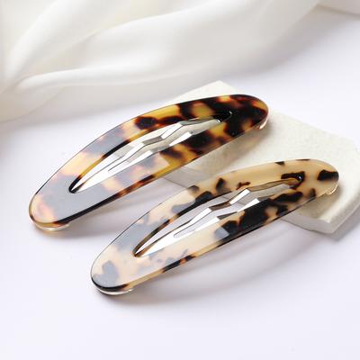 Neue Mode Acetat Schnappspangen für Mädchen und Frauen Haarspangen Seitenclips Haarschmuck Elegant