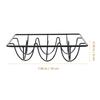 Ciieeo 6-Grid Wire Egg Rack, Black Iron Egg Holder with Dispenser Storage, Egg Display Tray for Kitchen