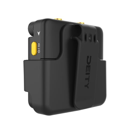 DEITY Stereo Pocket Recorder with Lavalier Microphone Supports 24 Bit Float Recording Live Monitoring Possible With Time Code Function App Control