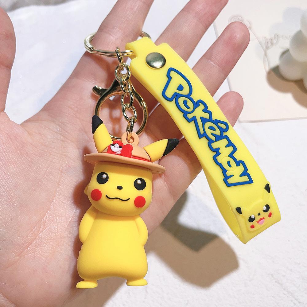 85 Styles Pokémon Pocket Monster Keychain Bag Decor Pikachu Desk Ornaments Car Key Chain Accessories Small Gift Between Friends