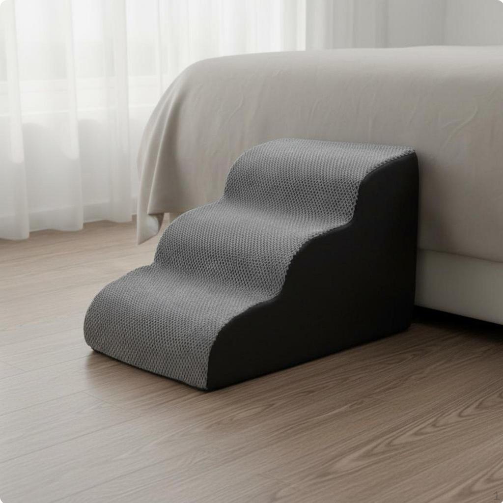 Dog Stair for Bed Washable Cover Ladder NonSlip Bottom Pet Climbing Small Dogs,