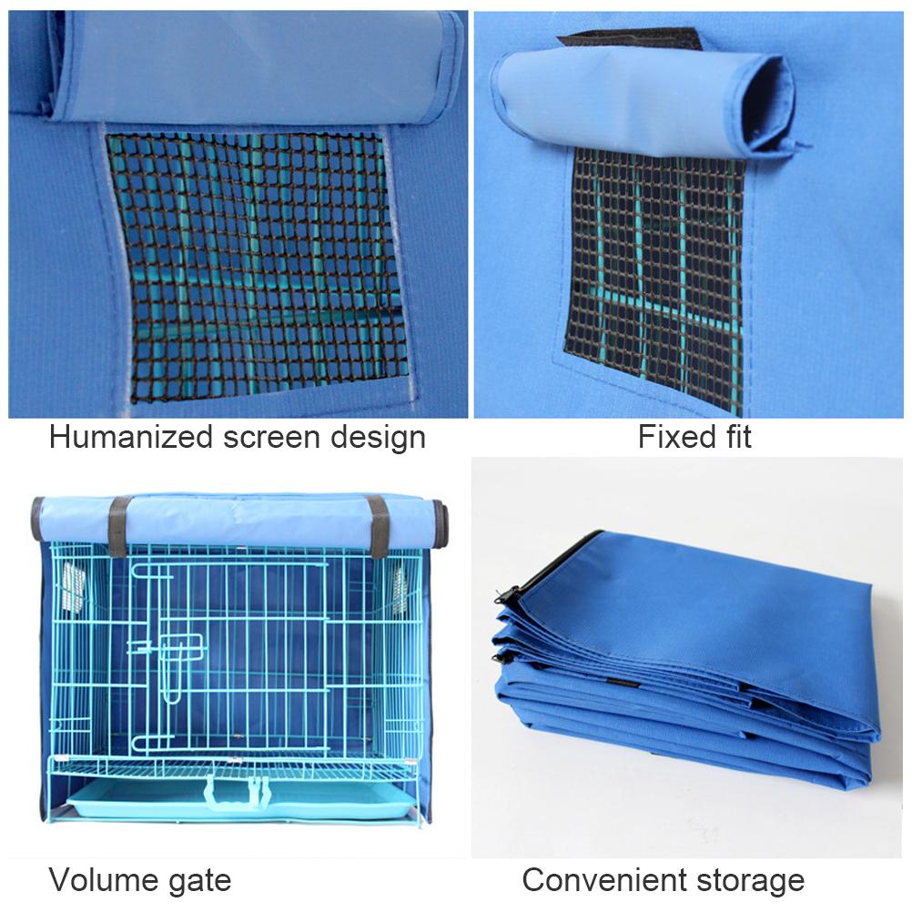 Pet Cage Cover Oxford Dog Kennel Cover Pet Crate Cover Windproof Dog Kennel Cover Waterproof Dog Cat Cage Cover for Crates