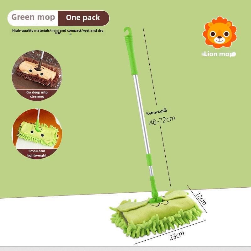 Kids' Mini Broom and Dustpan Set: Baby-Friendly Toy for Sweeping and Mopping