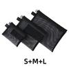 Mesh Clear Cosmetic Bags Square Zipper Bag Makeup Bag Pencil Cases Wash Pouch Portable Travel Toiletry Organizer Storage Pouch