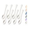 8Pcs Silver Matte Finish Teaspoon Dinnerware Set High Quality Western 18/10 Stainless Steel Silverware Coffee Spoon Cutlery Kitchen Set
