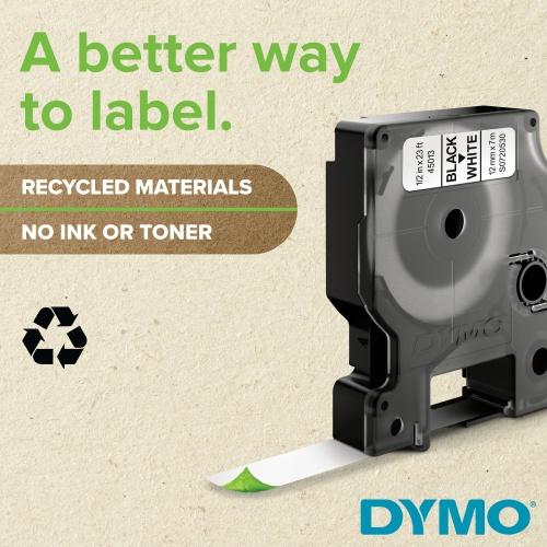 DYMO D1 Standard 53713 (S0720930) Label Tape, 24mm x 7m, Black on White