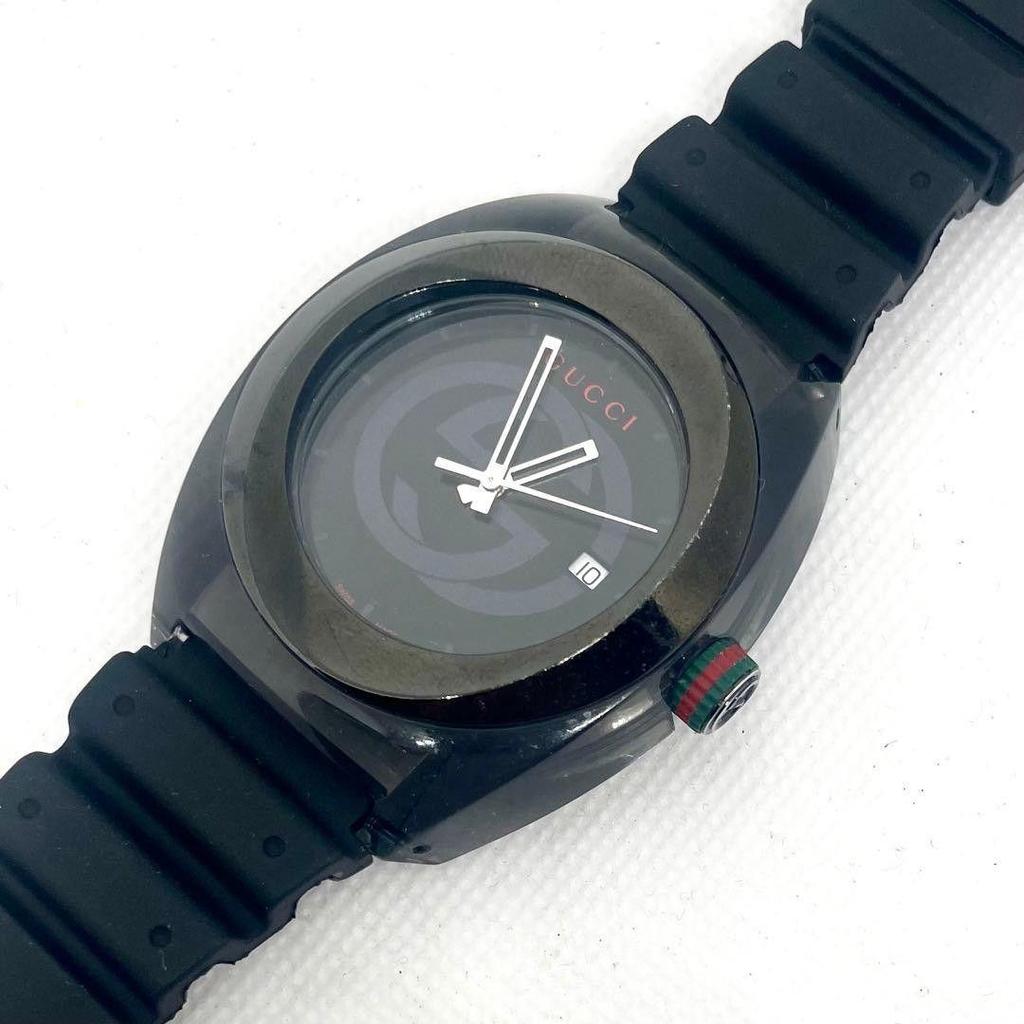 Used GUCCI SYNC men's watch, working item, new battery, brand new strap replaced