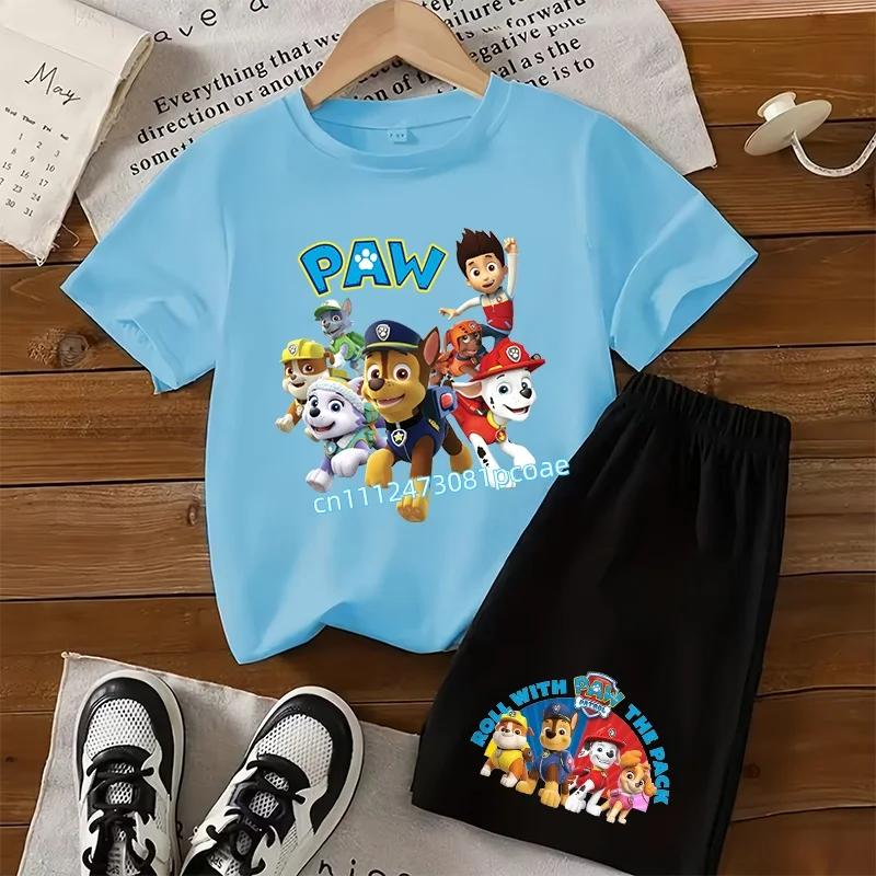 2026 New Sportswear Kids T-Shirt Set Casual Top Summer Short Sleeve Shorts