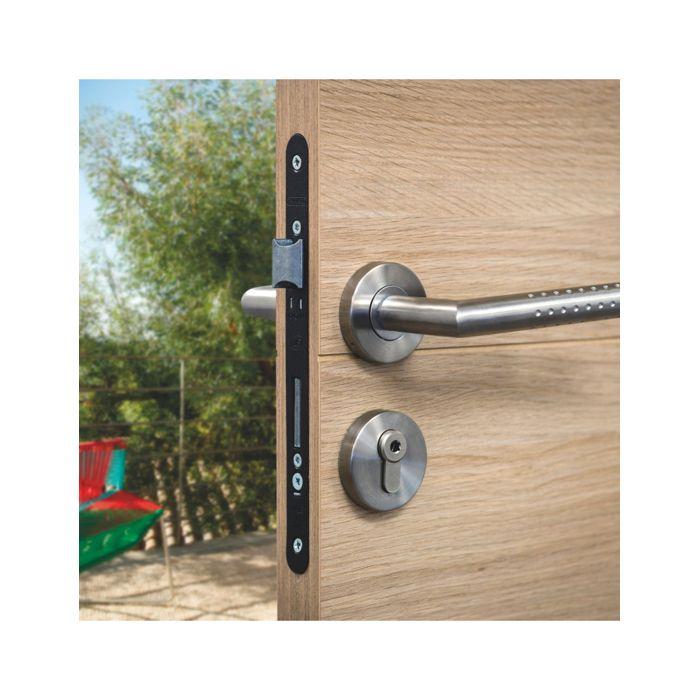 Boitier De Serrure Monomax NF THIRARD - Têtière Noire - A Clé - Niveau De Sécurité 6 - 5 Goupilles