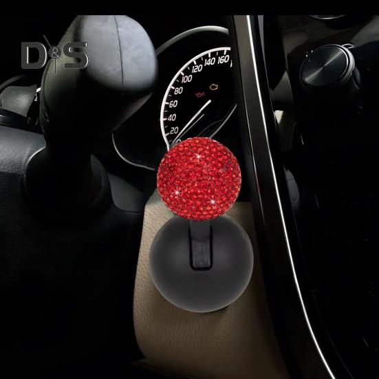 Decorative Car One-Button Start Lever Ornament Easy To Install Shiny Rhinestone Ball-bar Rocker Joystick Car Interior Accessories