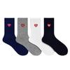 Trendy Brand Love Towel Bottom Embroidered Socks Yu Wenle Same Style Sports Socks Couple Pure Cotton Mid-Tube Socks