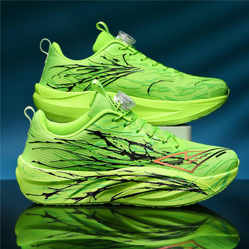 Autumn new carbon plate non-slip primary and secondary school sports shoes running racing shoes youth running shoes parent-child shoes