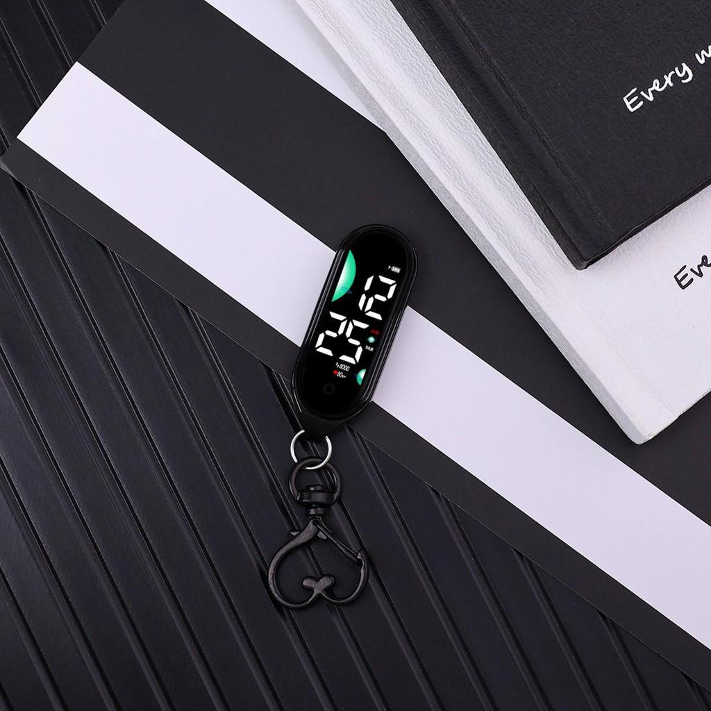 High-Value Luminous Touchscreen Keychain Clock for Students