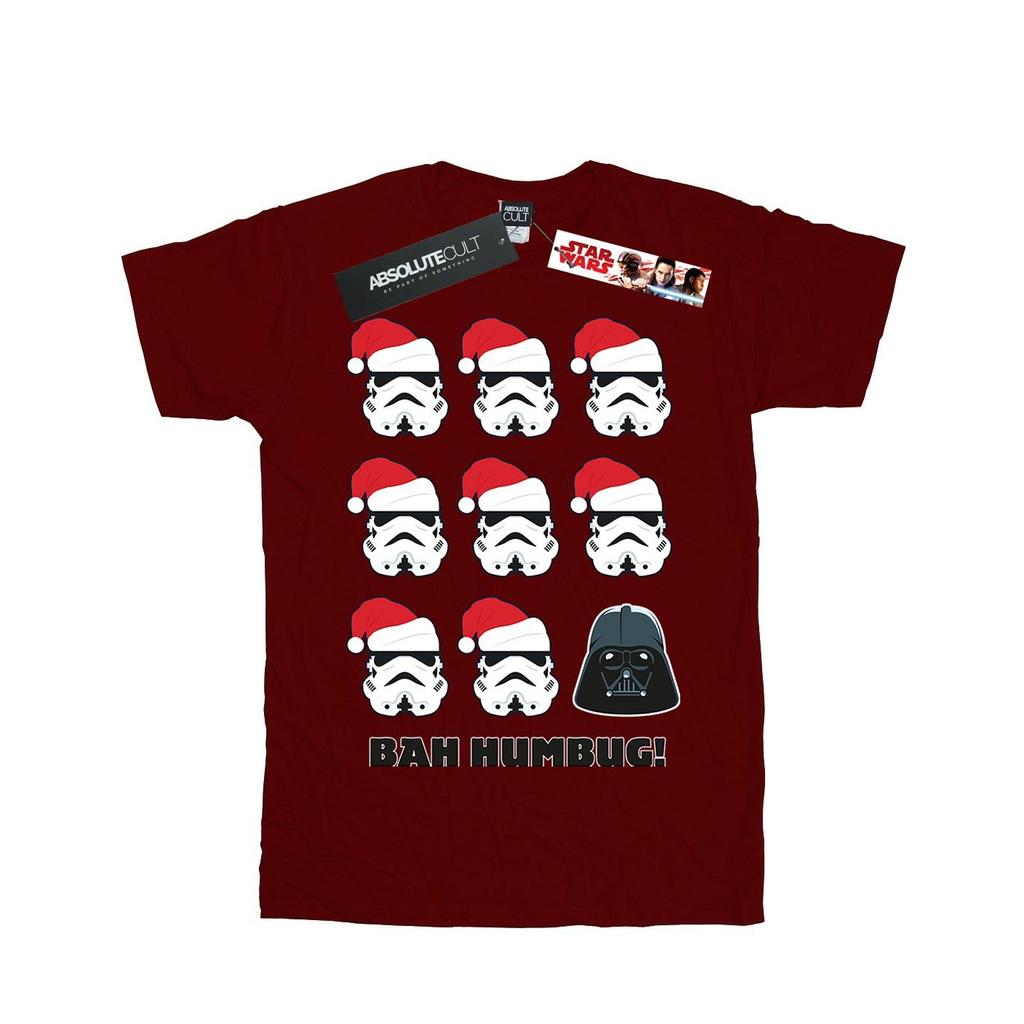 STAR WARS Weihnachts-Humbug-Baumwoll-T-Shirt für Mädchen
