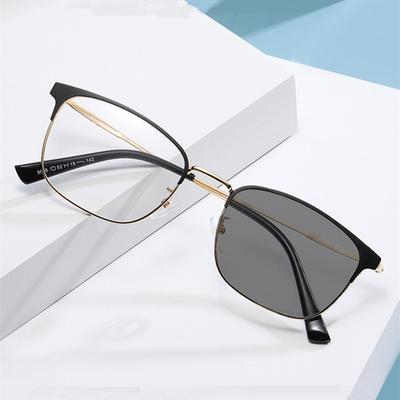 Square Photochromic Grey &Anti Blue Ray Glasses ,Women Sunglasses Men 'S Blue Rays Blocking Eyeglass For Computer