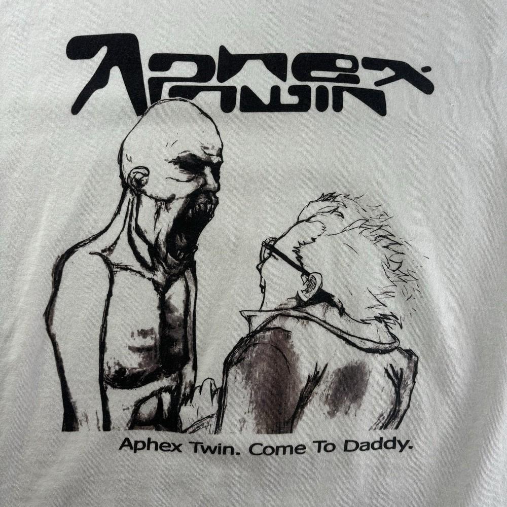Редкий! aphex twin Come To Daddy Белая Футболка Унисекс S-5XL DO500 Унисекс Футболка M