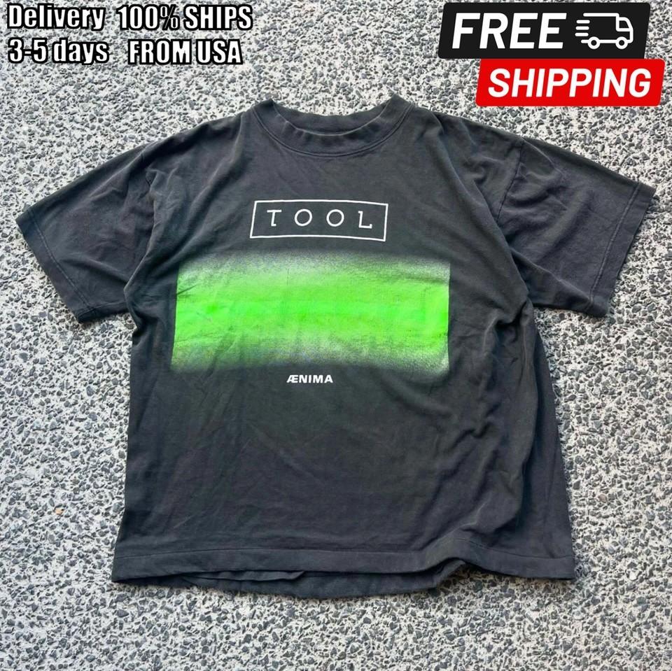 

TOOL Aenima 90s RARE NZ black short sleeve T shirt remake tee NH15337 Unisex T-Shirt L