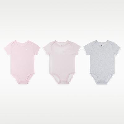 Nike Crawlers 3 Pack Birch Heather Infant And Toddler 12M