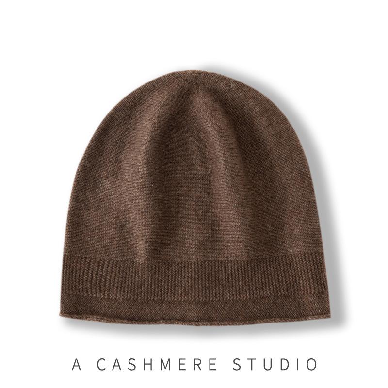 Outono e Inverno Nova Estilo Caxemira High End Cor Sólida Tricô de Trança Quente e Fashionável Proteção para Ouvido Tricô Casual Biqueira para Homens e Mulheres