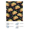 Cozy Mexican Tortilla Throw Blanket - Soft Flannel Fleece with Vibrant Taco Print, Dark Green, Perfect Gift for Food Lovers, All