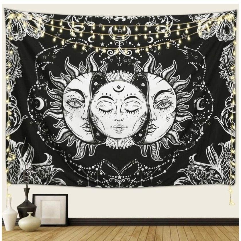Tapestry sun moon stars 75x100