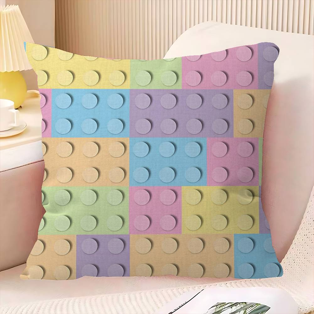 Building Toys Pillow Gifts Home Office Furnishings Bedroom Sofa Car Cushion Cover Case 45x45cm