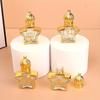2pcs/set 8ML Luxury Golden Essential Oil Roller Bottle Refillable Perfume Bottle Glass Roll-On Essential Oil Bottle Cosmetics