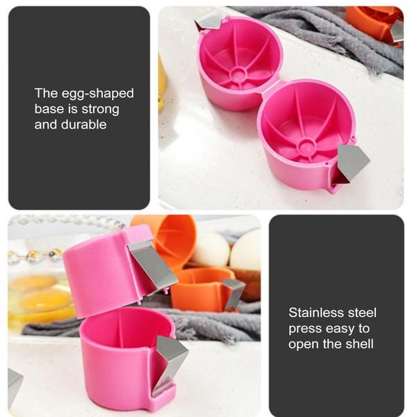 Egg Opener Tool Kitchen Gadget Tool Egg Opener Cracker Separator Tool Handheld Eggshell Breaker Cutter for Chicken Duck Goose Eggs Kitchen Gadget Easy