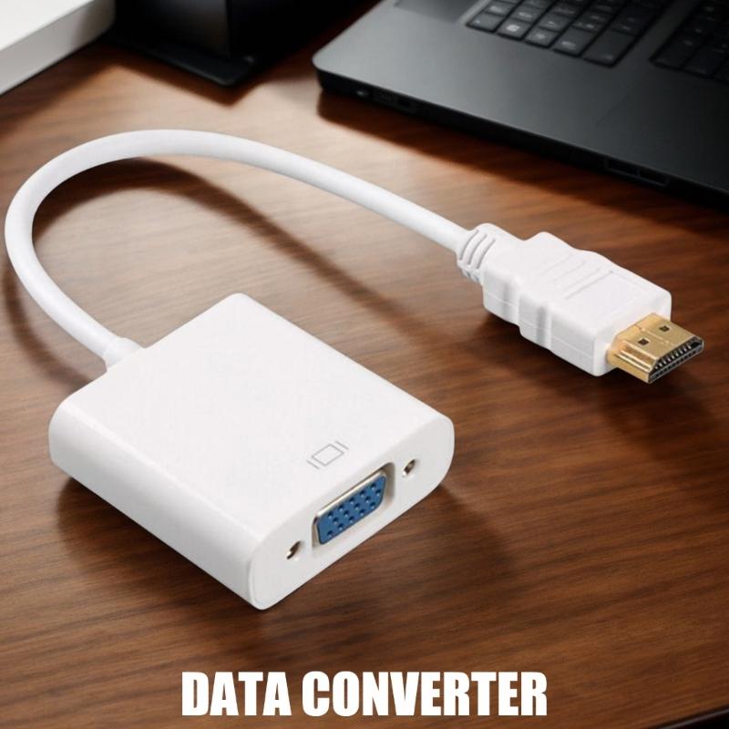 Portable HDTV to VGA Adapter Cable Conversion Wire Line for Connecting Set top Box to Projector or TV 15cm