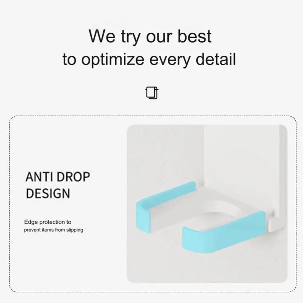 Iron Aluminum Curly Hair Sticks Holder with Double-sided Tape Bathroom Items Organizer  Hotel