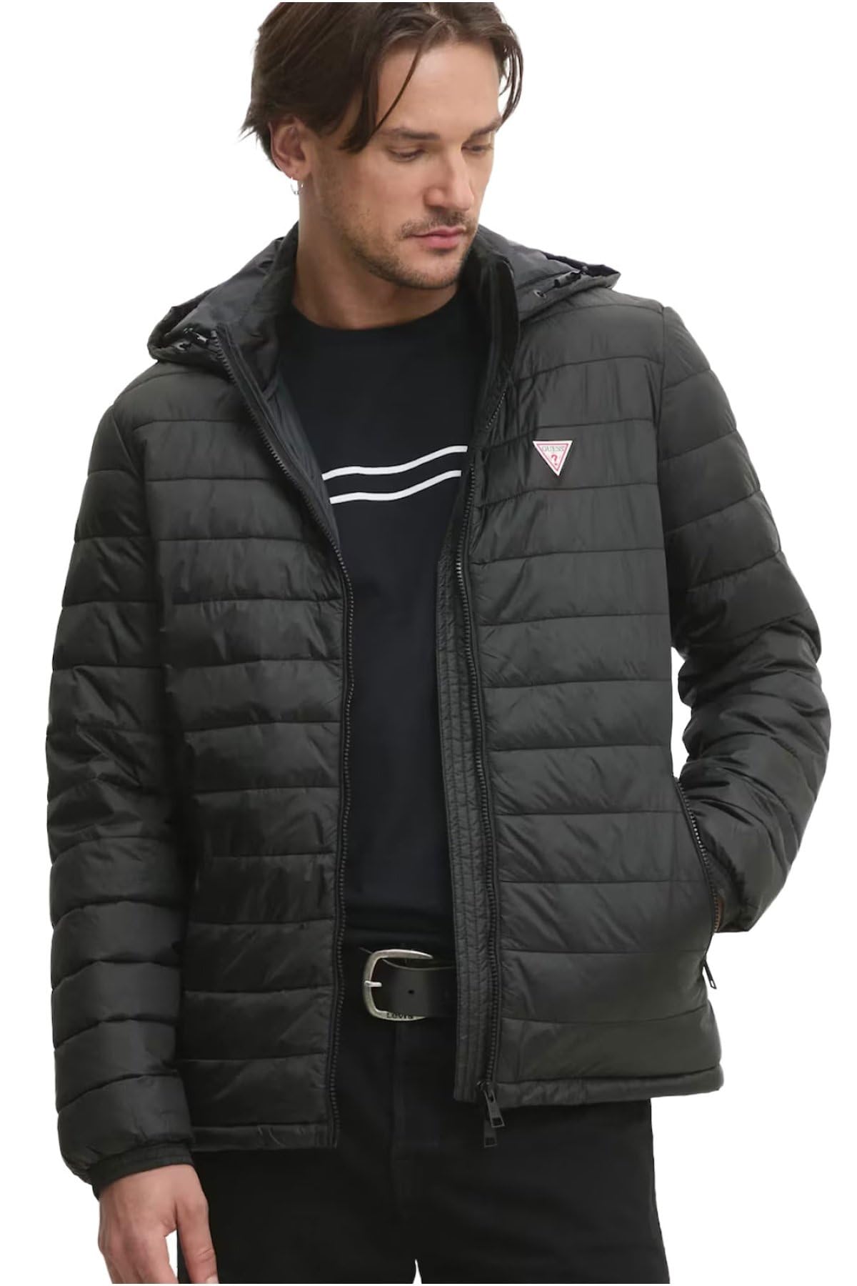 

GUESS JEANSHOODED PUFFER