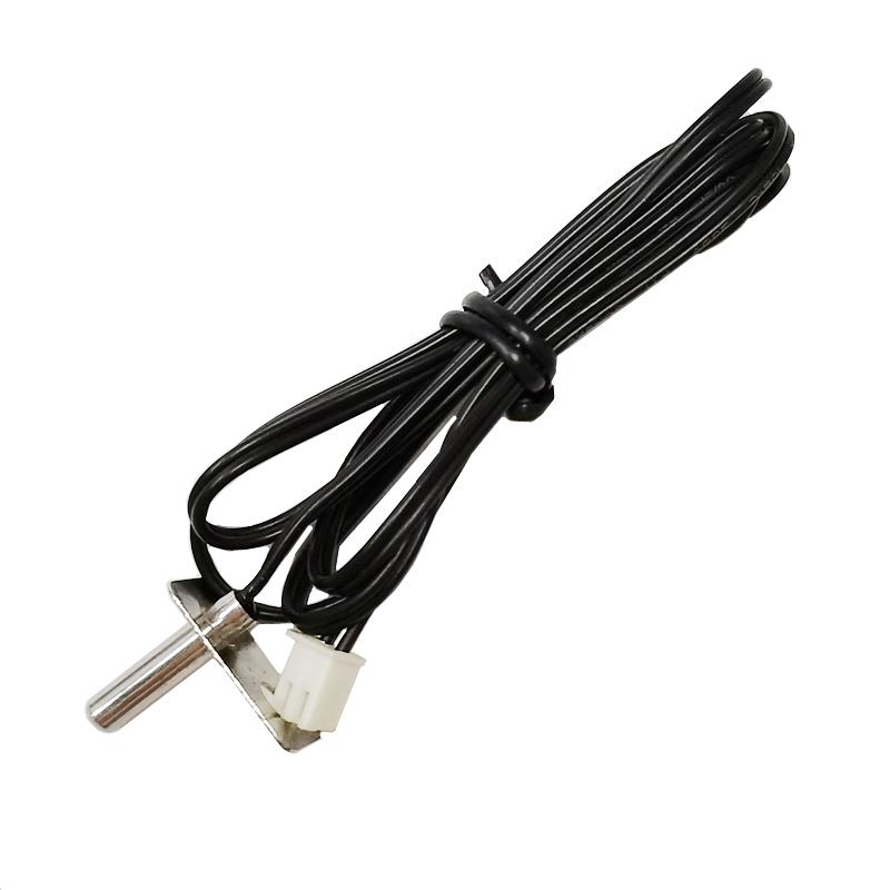 NTC Temperature Sensor B3950 10K 4*20mm Stainless Steel Probe with Baffle M4 Fixing Hole 1 Meter