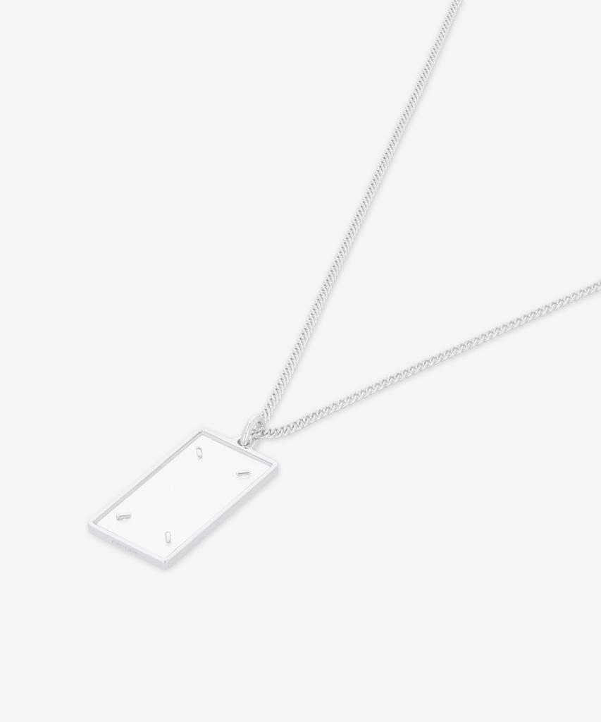 Maison Margiela 4-Stitch Necklace - Palladium:Clear / Sm2Uu0028P9224752