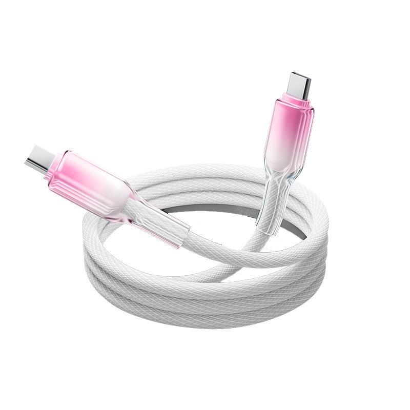 120W Dual C Fast Charging Cable for Apple iPhone 15 Pro/16 iPad Tablet Type-C Devices