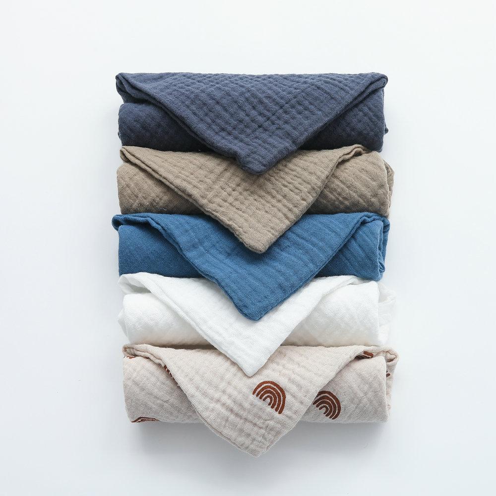 5 teile/satz Quadratische Baumwolle Baby Gesicht Handtuch Taschentuch Weichen, Saugfähigen Gaze Baby Handtuch Kinder Fütterung Lätzchen Spucktücher Waschlappen