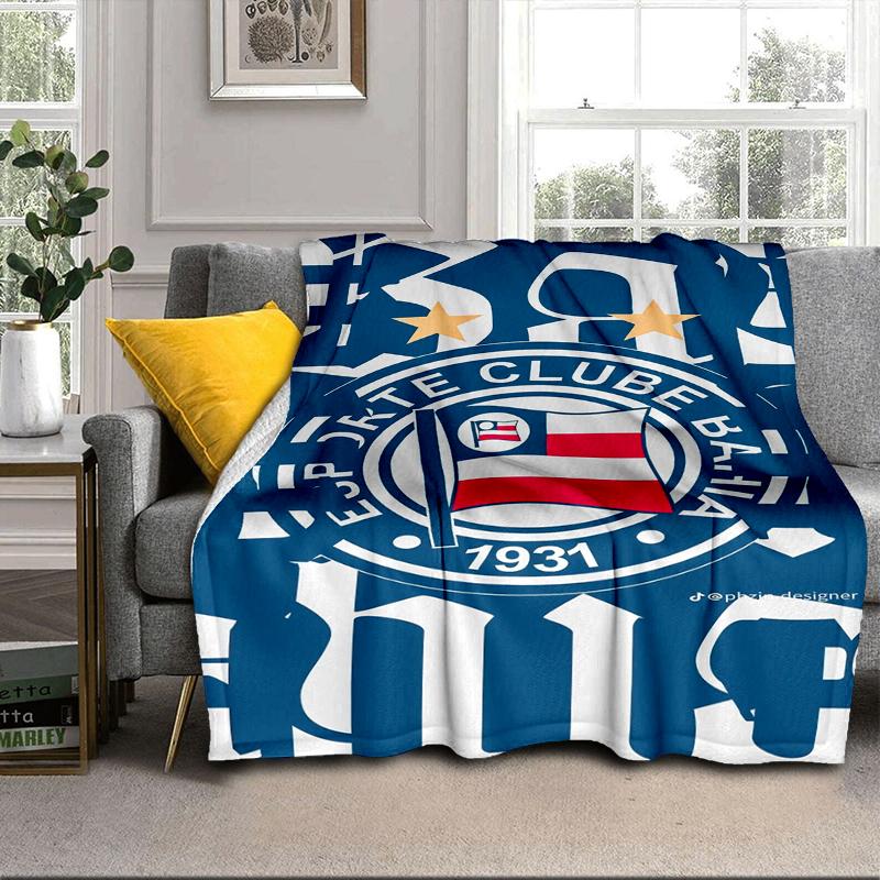 Football Club Emblem Blanket Flannel Blanket for bed, sofa, Camping, Hiking, Picnic Essentials, gift for family Fan gifts