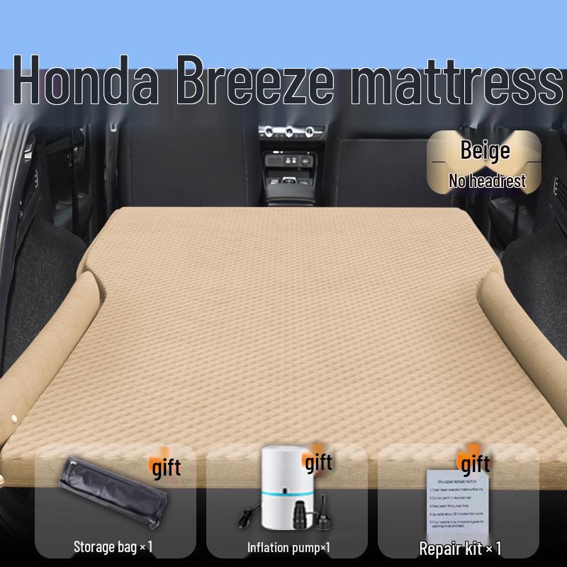 Compatible with 25 Honda Breeze Models: Inflatable Car Bed Mattress for Trunk and Rear Seat