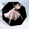 Ballerina With Swans And Flowers 8-Frame for Travel, camping, Casual Lightweight Portable Umbrella, Essential for every family Holidays Birthday Gift