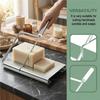 Soap Cutter For Handmade Soap Stainless Steel Soap Cutters With Scale For Soap Making Loaf Slicer,Includes 10 Soap Bags