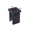 Square Black PP/PE Inner Hollow Variable Diameter Plugs Square End Caps Isolation Sleeve End Has for Fitness Equipment Accessory