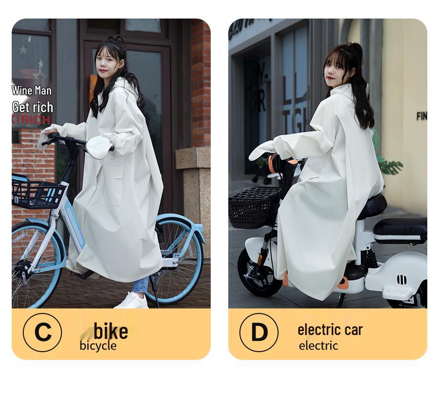 Zheng Yu Extra Long Full Body Raincoat for Outdoor Travel and Electric Vehicle Riders