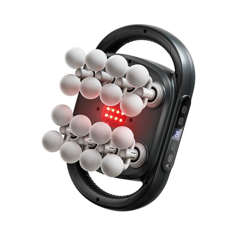 

16-головочный пистолет для фасции, высокочастотный вибрационный массажер для тела, массажер для спины и талии, массажер для шеи и плеч, массажер для мышц