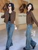 Women's Genuine Sheepskin Leather Jacket - Petite Short Coat, New for Spring/Autumn 2025