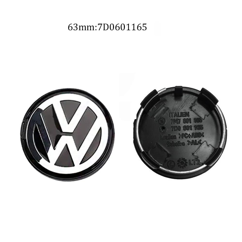VOLKSWAGEN VW için 4 Adet Volkswagen Jant Orta Göbek Kapakları 56mm 65mm 70mm jant kapağı VW Golf 4 5 6 7 Polo Passat B5 B6 B7 Tour için