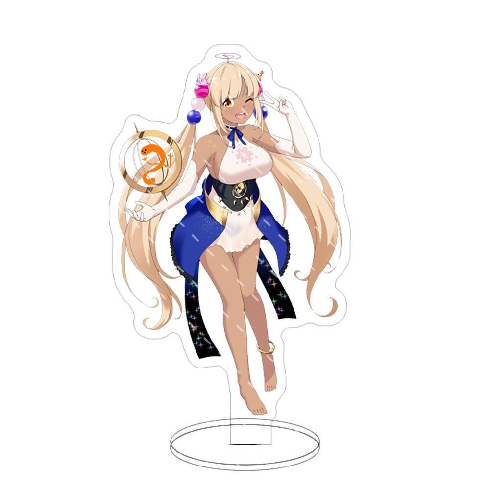 15cm Hololi Virtual Hostess New Cartoon Characters Acrylic Cosplay Stand Model Creative Office Decorations Cute Permanent Recording Fans
