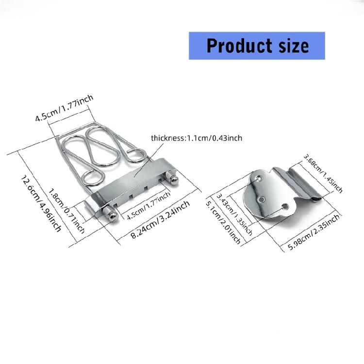 Dekorative 4-Saiten-Brücke zur Verbesserung des musikalischen Ausdrucks auf E-Gitarren mit ausgewogener Tonhöhenverstellung