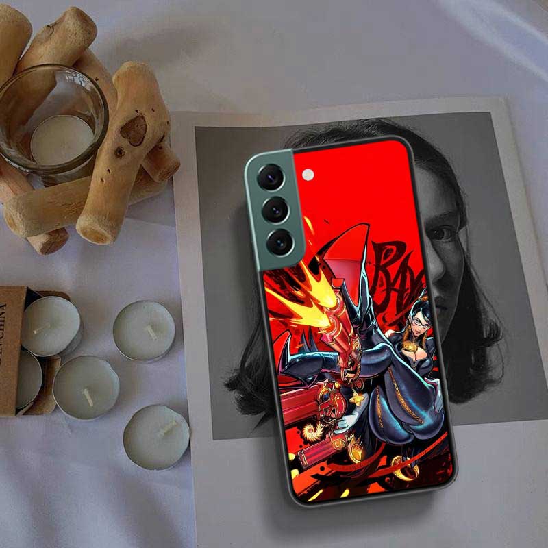 Bayonetta Phone Case For Samsung Galaxy S22 S25 Ultra S21 S10 Plus S26 Edge S20 S23 S24 FE Cover Silicone Soft TPU Clear She