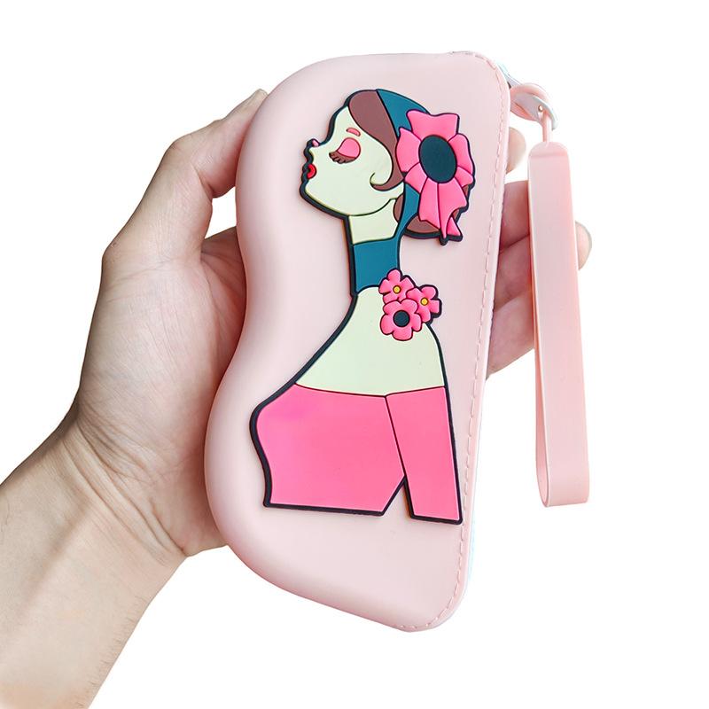 Modische Tragbare Multifunktionale Brillen Tasche Wasserdicht Staubdicht Münzbeutel Silikon Kleine Gegenstände Taschen Brillenetui für Reisen